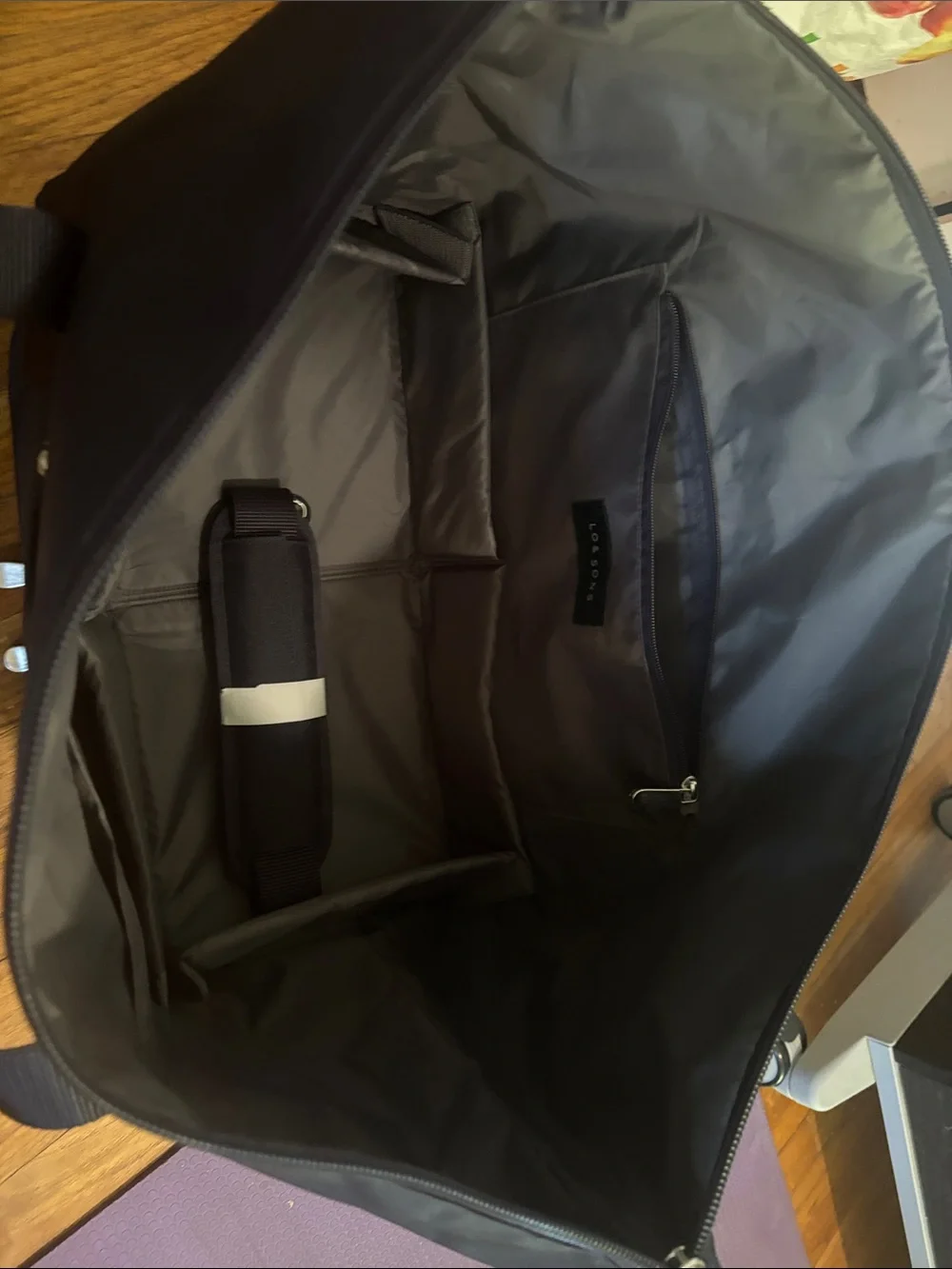 Lo & Sons Deep Navy Catalina Deluxe Duffel Tote with Dual Zippers